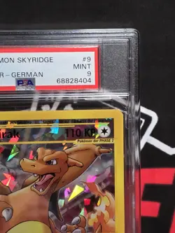 CRYSTAL CHARIZARD GLURAK BOX TOPPER POKEMON SKYRIDGE PSA 9 GERMAN - Image 3