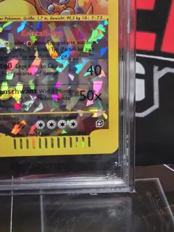 CRYSTAL CHARIZARD GLURAK BOX TOPPER POKEMON SKYRIDGE PSA 9 GERMAN - Image 4