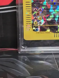 CRYSTAL CHARIZARD GLURAK BOX TOPPER POKEMON SKYRIDGE PSA 9 GERMAN - Image 5