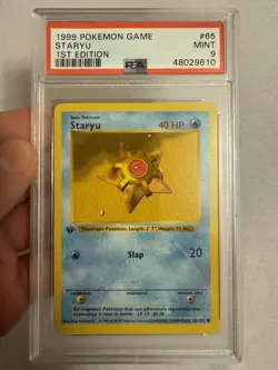 1999 Pokemon - 1st Edition Shadowless Staryu - Base Set 65/102 - PSA 9 Mint!! - Image 2