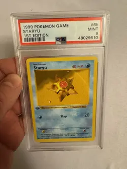1999 Pokemon - 1st Edition Shadowless Staryu - Base Set 65/102 - PSA 9 Mint!! - Image 4