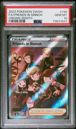 POKEMON CROWN ZENITH 149 FRIENDS IN SINNOH PSA 10 - Image 1