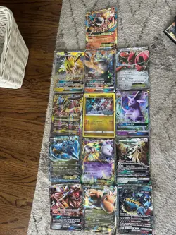Pokemon collection, good condition, 300-400 cards incl Dragon Ball Z and Yugioh. - Image 1