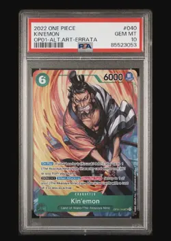 2022 One Piece Kin'emon Romance Dawn Op01-040 Errata Psa 10 - Image 1