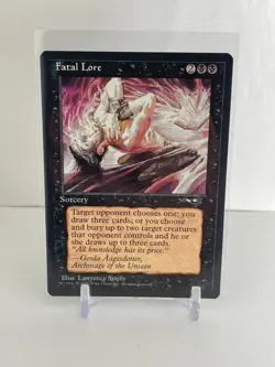 Fatal Lore | Alliances 1996 MTG Magic Cards - Image 1