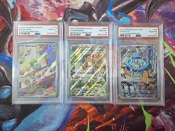 Pokemon Bulbasaur 143/142 Squirtle 148/142 Charmander SVP044 PSA 10 - 3 Card Set - Image 1