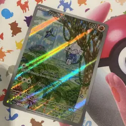 Pokemon Stellar Crown Meditite Full Art Card 153/142 Scarlet Violet NM - Image 2