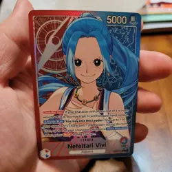 One Piece Card Game Nefeltari Vivi Leader Alt Art Heroines Edition EB03-001 - Image 1