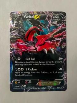 Pokemon TCG Yveltal EX Black Star Promo Holo Card XY08 - Image 1