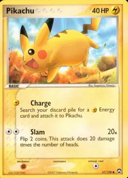Pokemon TCG - Pikachu 57/108 - Power Keepers - NEAR MINT Pokemon Card - Image 1