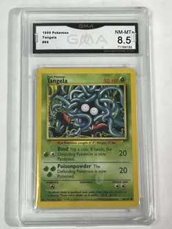 Tangela 66/102 Base Set Unlimited GMA 8.5 NM-MT+ Graded Pokemon TCG Card - Image 1