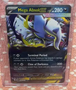 Pokemon TCG Mega Absol Ex 86/132 Double Rare ME01: Mega Evolution NM - Image 1