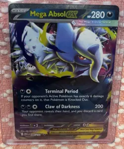 Pokemon TCG Mega Absol Ex 86/132 Double Rare ME01: Mega Evolution NM - Image 1