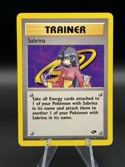 Sabrina 110/132 Pokemon Tcg Gym Challenge Trainer Non Holo Rare Lightly Played - Image 1