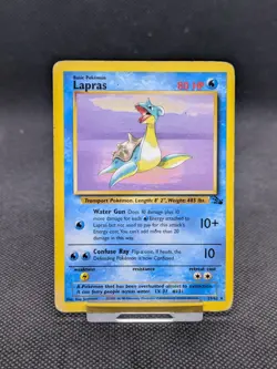 Lapras 25/62 Non Holo Fossil Set Rare Pokemon WOTC Played - Image 1