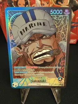 One Piece Sakazuki OP05-041 L Leader Alt Art Awakening of the New Era English NM - Image 1