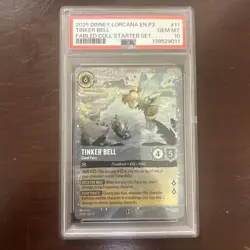 2025 Disney Lorcana EN Tinker Bell 11/P3 Fabled Collection Starter PSA 10 - Image 1