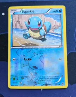 Squirtle 24/135 Reverse Holo Pokemon Card Pokemon TCG BW Plasma Storm NM - Image 1