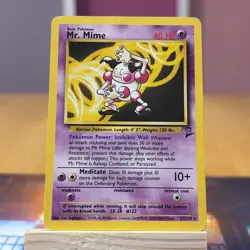 Mr. Mime - 27/130 - Pokemon Base Set 2 Rare Card WOTC - Image 1