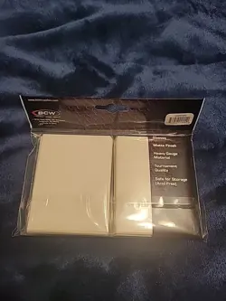 2 Pack of 80 BCW White Matte Elite Deck Guard CCG Gaming Card Protective Sleeves - Image 2