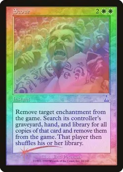 Scour FOIL Urza's Destiny HEAVILY PLD White Uncommon MAGIC MTG CARD ABUGames - Image 1