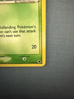 Pokemon TCG Wooper Grass Delta Species Card 71/101 Dragon Frontiers 2006 Holo - Image 5