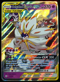 Solgaleo & Lunala GX Tag Team #75 NM-M Pokemon Card - Image 1