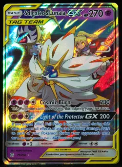Solgaleo & Lunala GX Tag Team #75 NM-M Pokemon Card - Image 4