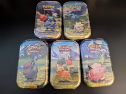 Pokemon TCG Ascended Heroes Mini Tin Lot Of 5 FULL ART SET - IN HAND - Image 1