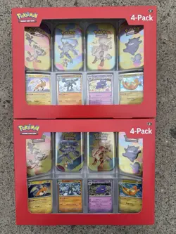 Pokemon 151 Sam’s Club Mini Tins Collection Box - Set of 2 (8 Tins) SEALED - Image 1