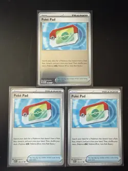 Pokemon TCG Ascended Heroes Poke Pad Lot Of 3. 2 Normal 1 Holo NM/M - Image 1