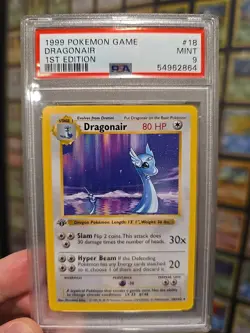 Pokemon Dragonair Base Set Shadowless 1st Edition Rare - Image 1
