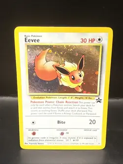 Pokemon - Eevee 11/53 - Wotc - Black Star Promo Holo P Swirl - Image 2