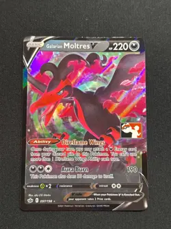 Pokemon TCG - Galarian Moltres V - 095/198 Stamped - Prize Pack Series 1 - Image 1