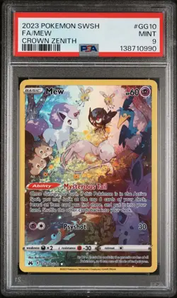 PSA 9 Mew - Full Art, Crown Zenith - GG10 - Galarian Gallery - Pokemon - Image 1