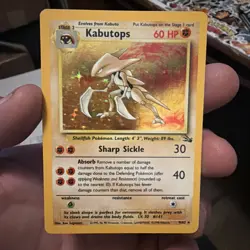 Pokemon TCG Kabutops Holo Rare 9/62 Fossil - Image 1