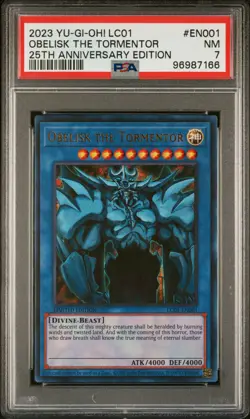 Obelisk the Tormentor LC01-EN001 - PSA 7 - YU-GI-OH! 25th Anniversary Edition - Image 1