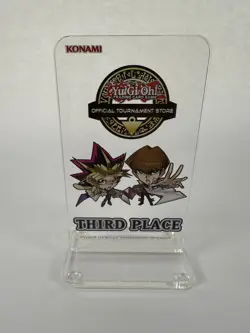Yu-Gi-Oh OTS Chibi Yami Yugi And Seto Kaiba 3rd Place Acrylic Trophy - Image 1