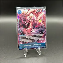 Bandai One Piece Donquixote Doflamingo OP01-060 4000 Power Character Card - Image 1