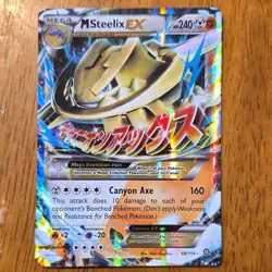 Pokemon M Steelix EX XY Steam Siege 68/114 English Ultra Rare Holo Mega Card - Image 1