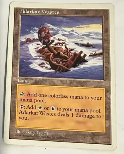 Adarkar Wastes Fifth Edition Regular Magic The Gathering Card - Image 1