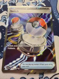 Switch 123/094 Full Art Trainer Holo ultra rare Pokemon TCG Phantasmal Flames - Image 1