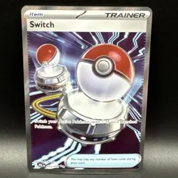 Switch 123/094 Full Art Trainer Holo ultra rare Pokemon TCG Phantasmal Flames - Image 1