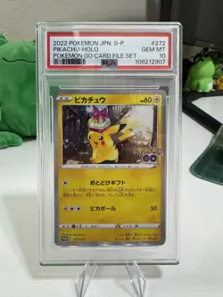 Pikachu 272/S-P Pokemon GO File Set Promo PSA 10 GEM MINT - Image 3