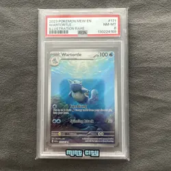 Wartortle 171/165 Illustration Rare 2023 Pokemon 151 PSA 8 Near Mint - Image 1
