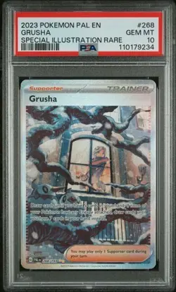 2023 POKEMON PAL EN-PALDEA EVOLVED SPECIAL ILLUSTRATION RARE #268 GRUSHA PSA 10 - Image 1