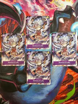 X4 Monkey.D.Luffy (041) P-041 PR Regular One Piece Promotion Cards English NM - Image 1