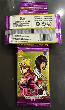 Jojo's Bizarre Adventure Golden Wind Trading Card Booster Packs (9 Cards) - Image 3