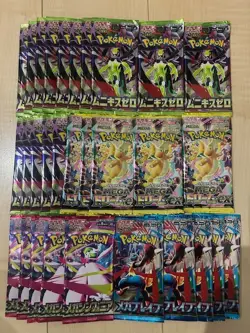 Total 30Pack Mega Dream Pokemon Mega Booster Pack etc Lot Japanese SEALED Cards - Image 1