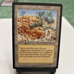 MTG Diamond Valley Arabian Nights Magic The Gathering Card - Image 1